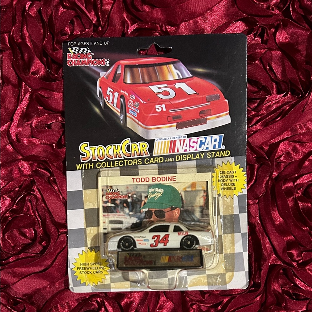 Racing Champions Stock Car with Collector's Card - Todd Bodine 1991